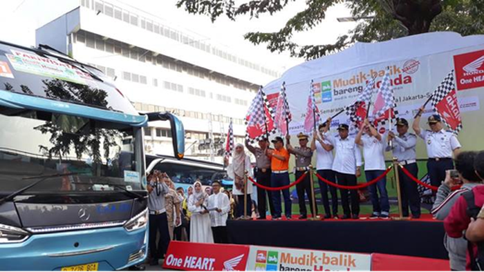 2.625 Peserta Mudik AHM Tiba dengan Selamat di Kampung Halaman