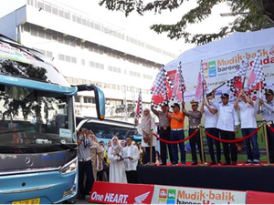 2.625 Peserta Mudik AHM Tiba dengan Selamat di Kampung Halaman