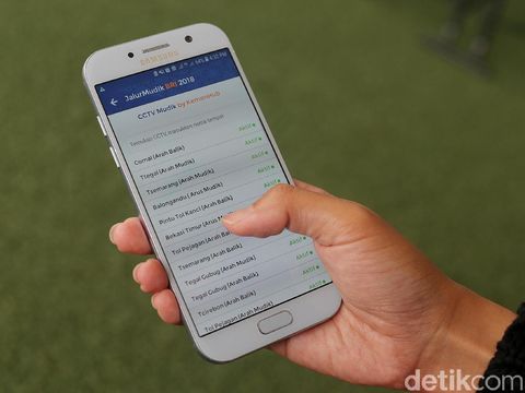 Titik-titik jalur mudik yang bisa dipantau. 