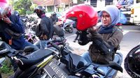 Demi Keluarga, Gadis Ini Mudik Naik Motor dari Jakarta ke 