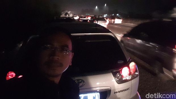 Mudik H-2 Lebaran ke Kediri, Luqman dan Keluarga Terjebak Macet