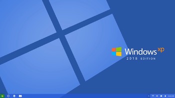 Ia memadukan Windows XP dan Windows 10. Foto: YouTube.com/Avdan