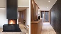 Rumah ini terlihat nyaman dengan hiasan lampu LED. Istimewa/Lucy Wang/Inhabitat.