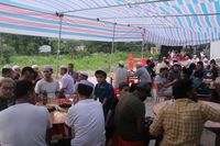 Suasana berbuka puasa bersama. 