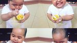 Gemas! Begini Gaya Makan Tatan, Selebgram Balita Bertubuh Gempal
