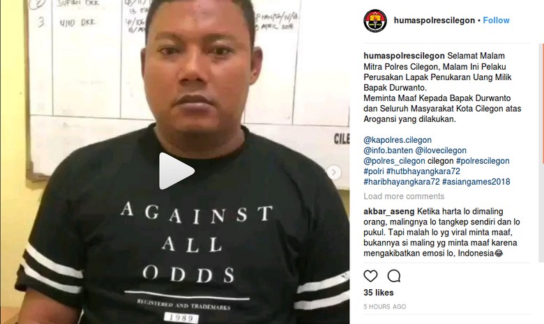 Pelaku Perusakan Lapak Uang di Cilegon Terancam 2 Tahun Penjara Pelaku Perusakan Lapak Uang di Cilegon Terancam 2 Tahun Penjara