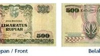 Uang kertas pecahan Rp 500/TE 1968. Istimewa/Dok. Bank Indonesia.