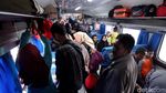 Suasana Stasiun Senen H-1 Lebaran