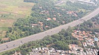 Kapolri memantau lalu lintas di Tol Cikampek sekitar pukul 11.00 WIB. (Foto: Audrey Santoso/detikcom)