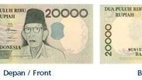 Uang kertas pecahan Rp 20.000/TE 1998. Istimewa/Dok. Bank Indonesia.