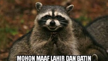 Maaf lahir dan batin, yaa. Foto: Internet