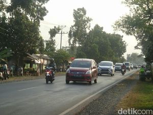 H-1 Lebaran, Jalur Mudik di Banyumas Ramai Lancar