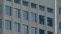 Dikutip dari CNN, Kamis (14/6/2018), rakun tersebut memanjang gedung pencakar langit di Saint Paul, Minnesota pada Selasa (13/6) sore waktu setempat. (Foto: Dok. WSYX ABC6)