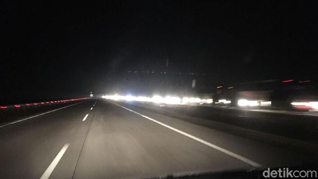 Kondisi arah lalu lintas arah Palimanan pun terpantau ramai lancar