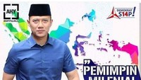 Sabuk LV Ketua Kogasma Partai Demokrat Agus Harimurti Yudhoyono (AHY) ramai dibahas. Demokrat menduga sabuk itu ramai dibahas karena ada penguasa yang khawatir dan PD balik mengungkit chopper yang dipakai Jokowi.  (Foto: Poster kampanye kearifan lokal AHY)