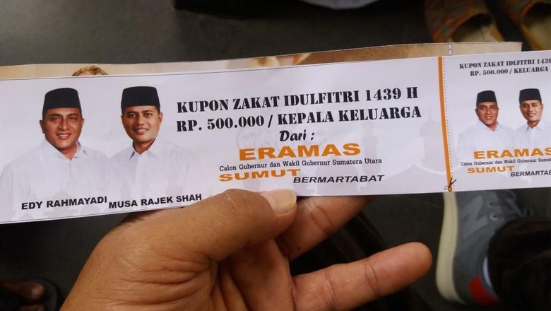 Paslon Eramas Mengaku Diserang Isu Kupon Zakat Palsu Paslon Eramas Mengaku Diserang Isu Kupon Zakat Palsu