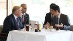 Begini Gaya Donald Trump Saat Makan Es Krim hingga Steak