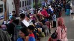 Suasana Stasiun Senen H-1 Lebaran