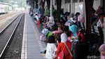 Suasana Stasiun Senen H-1 Lebaran