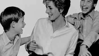 Putri Diana, Pangeran William dan Pangeran Harry di masa kecil. Foto: Instagram