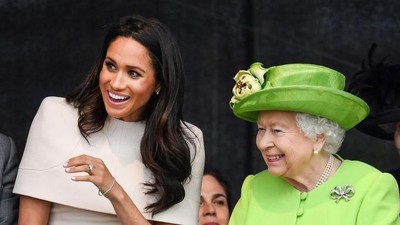 Potret Keceriaan Ratu Elizabeth II Bersama Meghan Markle