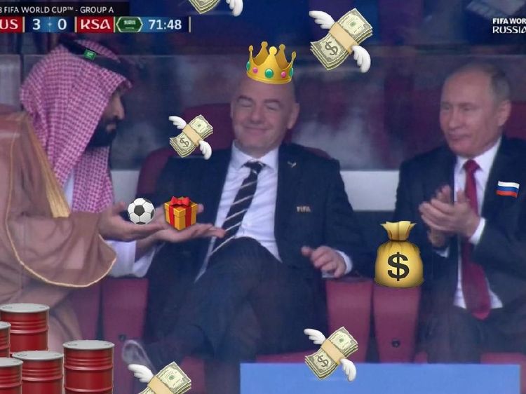 Digilas Rusia, Arab Saudi Juga Dihajar Meme
