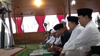 Suasana salat Id yang diunggah Prabowo ke Instagram (Foto: Instagram Prabowo Subianto)