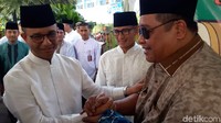Acara dilanjutkan di Gedung Blok G Balai Kota. Di sana, Anies dan Sandi akan melakukan halalbihalal bersama jajaran Pemprov DKI Jakarta. (Foto: Marlinda Octavia Erwanti/detikcom)