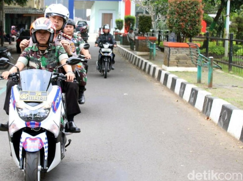 Polri TNI di Sukabumi Amankan Ratusan Motor dan Senjata Tajam