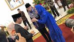 Foto: AHY-Annisa Salam-salaman dengan Jokowi di Istana Bogor