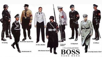 Koleksi kostum Nazi dari merek Hugo Boss pada tahun 1930. (Foto: Instagram)