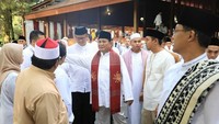 Suasana saat Prabowo merayakan Lebaran di Hambalang (Foto: Twitter Gerindra)