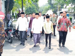 JK Gelar Open House Lebaran, Para Pejabat Merapat