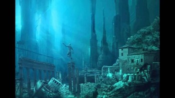 Atlantis. Pertama kali digambarkan oleh Plato pada 360 SM sebagai pulau kemakmuran yang tenggelam 10.000 tahun lalu karena bencana dahsyat. Berbagai penemuan di Bahama, Kuba, hingga Jepang diklaim sebagai Kota Atlantis yang hilang tersebut. Namun para arkeolog masih mempertanyakan eksistensi pulau tersebut. (Foto: Live Science)