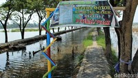 Rowo Bladon, sebuah saluran irigasi kece di Kendal yang sempat populer di media sosial. Destinasi ini cukup populer karena dianggap cukup Instagramable (Randy/detikTravel)