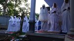Momen Jemaah Aboge Salat Idul Fitri Hari Ini