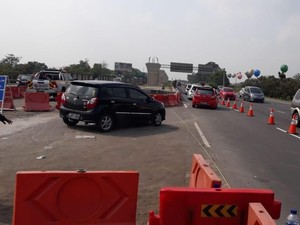 Arus Balik, Tol Cikampek Arah Jakarta Contraflow sejak Km 47