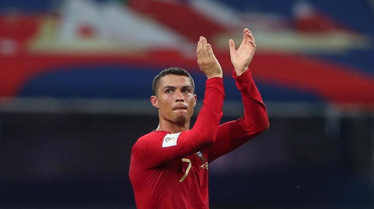 Kapten Portugal, Cristiano Ronaldo. (Foto: Hannah McKay/Reuters)