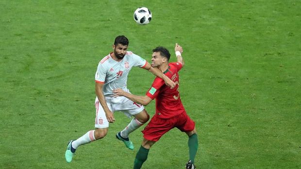 Diego Costa tampil gemilang saat menghadapi Portugal.