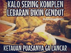 Meme Gemukan Abis Lebaran, Ngeselin Tapi Bikin Ngakak