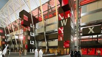 Tidak seperti stadion Piala Dunia sebelumnya, Stadion Ras Abu Aboud akan dibangun dari blok bangunan modular yang mungkin dibangun di pabrik, dengan fasilitas seperti kursi yang dapat dilepas, tempat konsesi, dan kamar mandi, di depan perakitan di tempat. Foto: dok. Inhabitat
