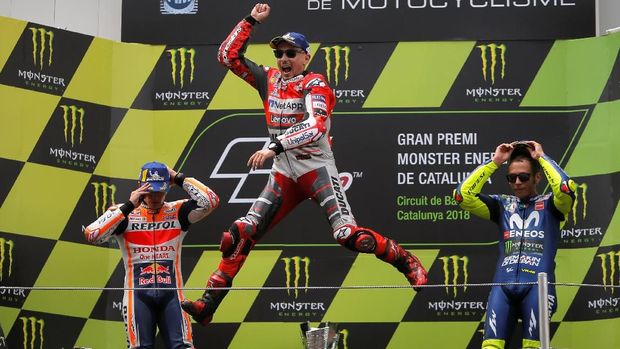 Marc Marquez, Jorge Lorenzo, dan Valentino Rossi pernah menjadi juara MotoGP San Marino.