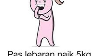 Ketika puasa turun 2 kilo, habis lebarna malah naik 5 kg. Foto: internet