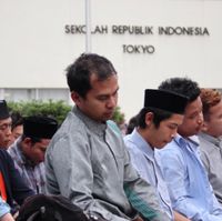 suasana salat id para WNI di Jepang