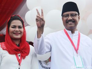 Gus Ipul-Puti Kampanye Akbar di Madiun Rebut Suara Mataraman