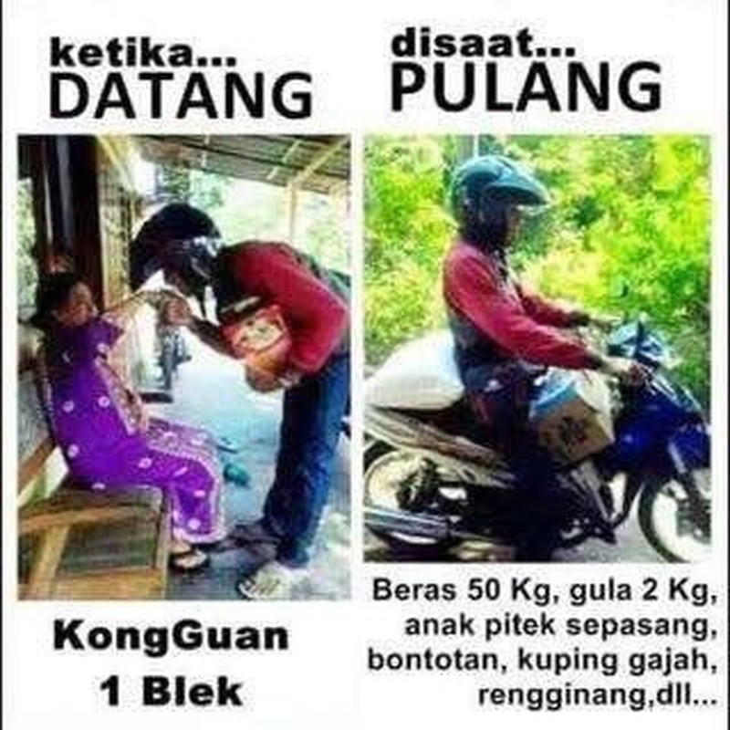 Meme berat badan naik usai lebaran.