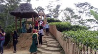 Pengunjung ramai datang ke sini karena pemandangan alamnya menarik karena bisa melihat deretan pegunungan, kemudian udaranya masih segar. (Eko Susanto/detikTravel)