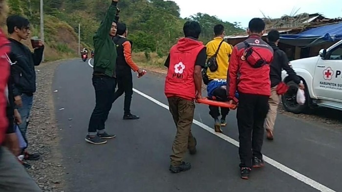 Lindas Kerikil di Jalur Geopark Ciletuh, Sejumlah Biker Tumbang