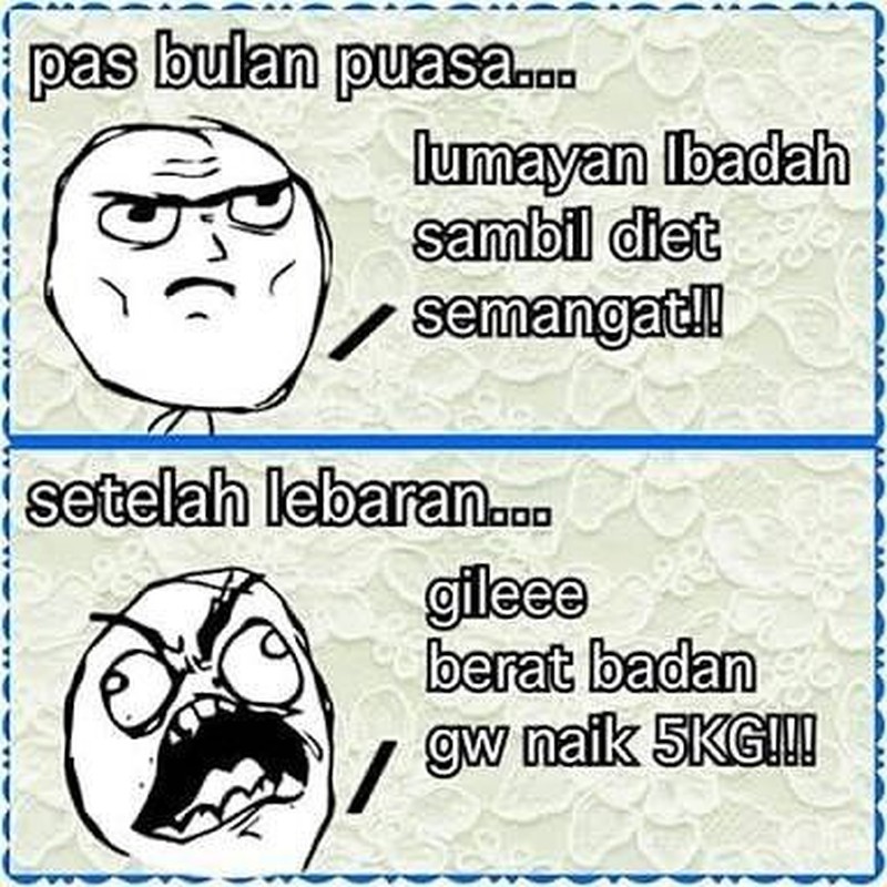 Meme gemukan habis lebaran