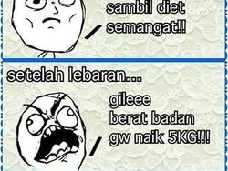 Meme Gemukan Abis Lebaran, Ngeselin Tapi Bikin Ngakak